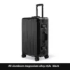 2024 New Fashion All Aluminum Carry on Luggage With TSA Locks Luxury Cool Metal Hard Shell Spinner Suitcase Aluminum Silver - Image 5